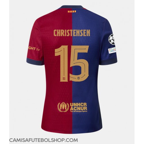 Camisa de time de futebol Barcelona Andreas Christensen #15 Replicas 1º Equipamento 2024-25 Manga Curta